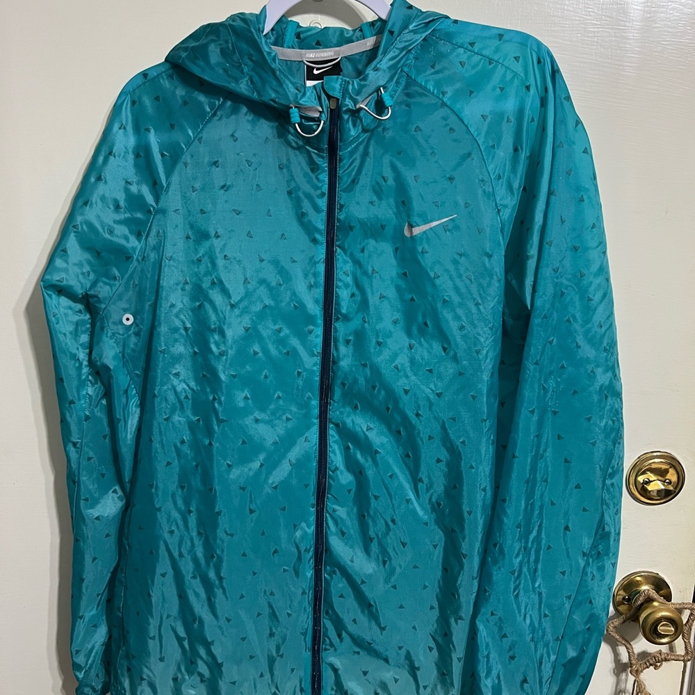 Nike Blue Utility Jacket Lightweight Water-Resistant